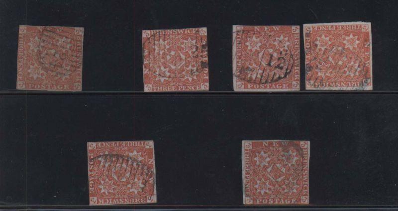 New Brunswick #1 Used Rare Variety Lot Of 6