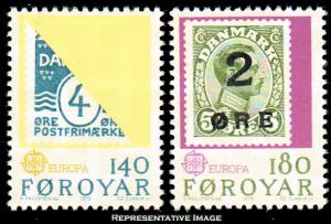 Faroe Islands Scott 43-44 Mint never hinged.