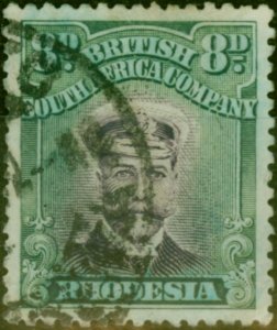 Rhodesia 1913 8d Violet & Green SG230 Good Used