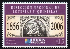 2006 Uruguay Uruguayan lottery 150th anniversary  #2182 **  MNH