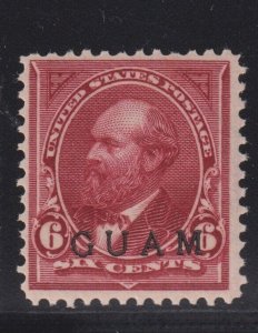 Guam # 6 F-VF OG mint never hinged with nice color cv $ 250 ! see pic ! 