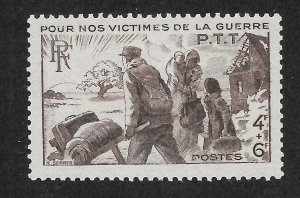 France Scott B192 MNHOG - 1945 War Victims of the P.T.T. Surtax - SCV $0.25