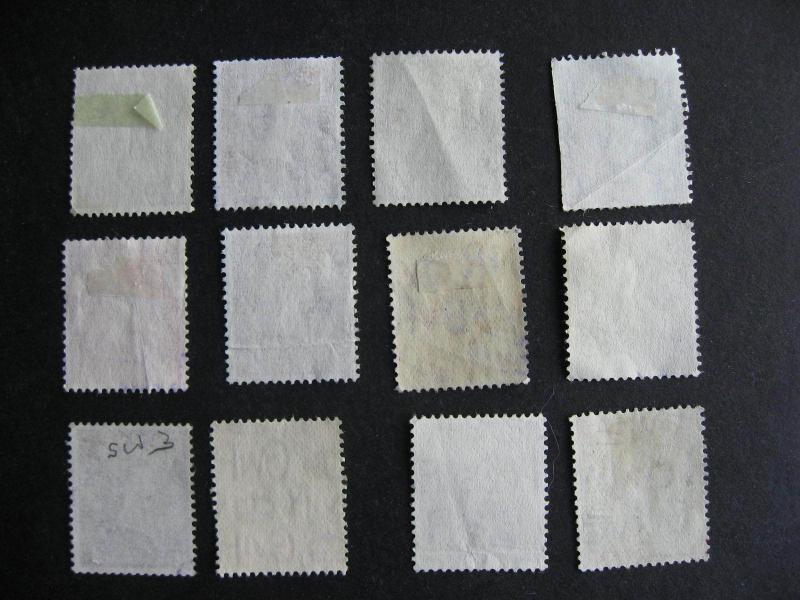 GREAT BRITAIN 12 different commercial overprints, check them out!