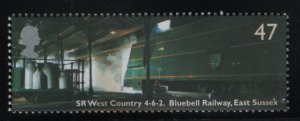 Great Britain 2004 MNH Sc 2176 47p SR West Country 4-6-2, Bluebell railway