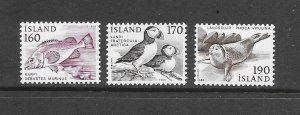 FISH - ICELAND #534-6   MNH