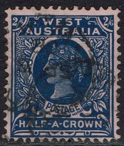 WESTERN AUSTRALIA 1902 QV 2/6 USED