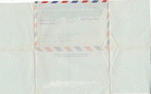 U.S. Airmail Air Letter Washington D.C. 1947 Cancel 10c FDC To France Ref 44617