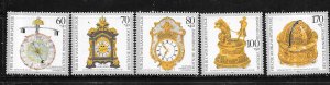 Germany  #B734-B738 Antique Clocks  (MNH  CV$6.80