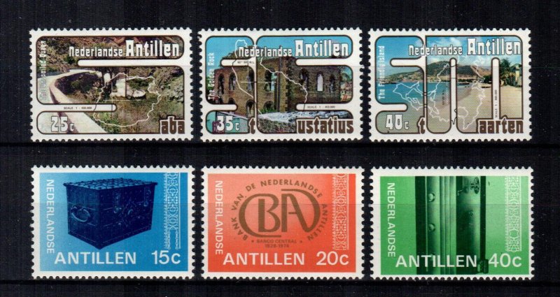 Netherlands Antilles #404-06, 407-09  MNH  Scott $1.50