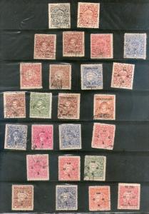 India Cochin Anchal State 25 different Used Stamp Unckecked Must See # 1620 I...