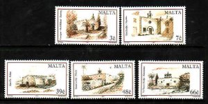 Malta-Sc#1164-8- id8-unused NH set-Wayside Chapels-2004-