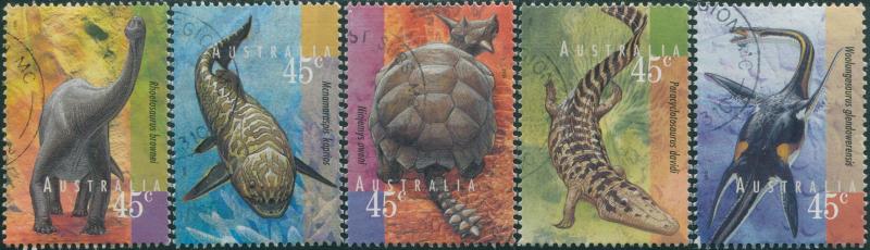 Australia 1997 SG1708-1712 Prehistoric Animals set FU