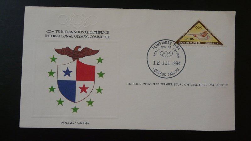 FDC olympic games Los Angeles 1984 IOC Panama