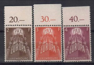 LUXEMBOURG STAMPS. 1957. EUROPA CEPT Sc.#329-331. MNH