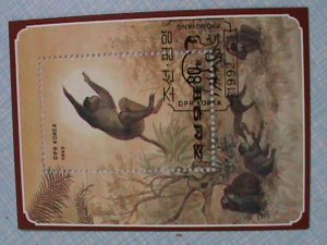 KOREA STAMP: 2002- GOLDEN HAIR MONKEY CTO-NH S/S SHEET