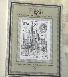 UK - Great Britain London 1980 International Stamp Exhibition - 2 Stamps