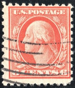 SC#468 6¢ Washington Single (1916) Used