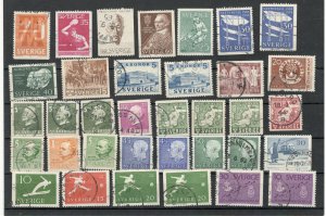 SWEDEN -NICE SELECTION USED STAMPS-(5)