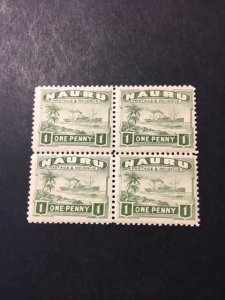 Nauru sc 18 a MNH block of 4