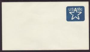 US U593 Star Postal Envelope Unused VF
