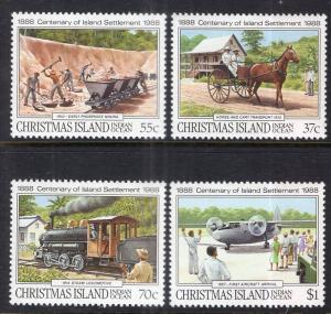 Christmas Islands 218-221 MNH VF