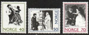 Norway Sc #579-581 Mint Hinged