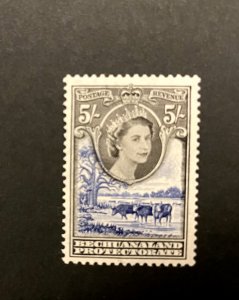 Bechuanaland: 1955 Queen Elizabeth definitive, 5/-, SG 152, Mint Hinged