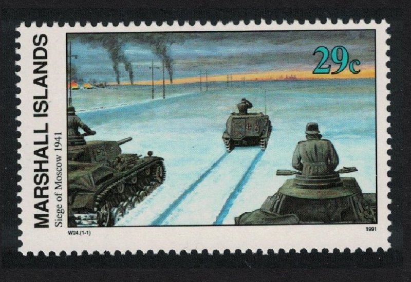 Marshall Is. Siege of Moscow 1941 WWII 1991 MNH SG#373