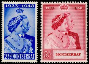 MONTSERRAT SG115-116, COMPLETE SET, NH MINT. RSW.