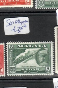 MALAYA KEDAH (P0607B) SULTAN 8C TRAIN      SG 108       MNH 