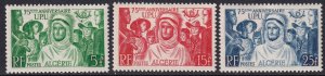 Algeria 1949 Sc 226-8 set MH*