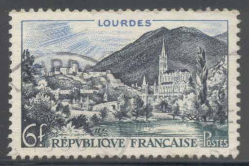France ~ #719 ~ View of Lourdes ~ Used