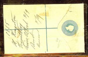 CAPE OF GOOD HOPE (P1404B) 1885 RLE UPRATED 2DX2 PRINCE ALBERT TO  CAPETOWN