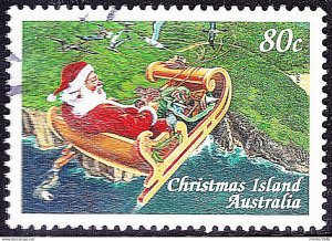 CHRISTMAS ISLAND 1997 QEII 80c Multicoloured Christmas SG439 FU