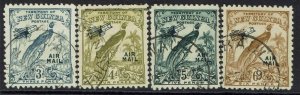 NEW GUINEA 1932 UNDATED BIRD AIRMAIL RANGE TO 6D USED