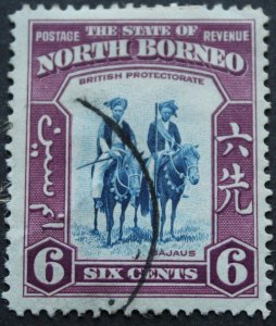 North Borneo 1939 Six Cents SG 307 used