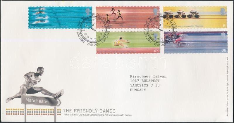 Great Britain stamp National Games Manchaster Cover 2002 Mi 2033-2037 WS155442