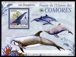 Comoro Islands 2009 Dolphins perf s/sheet unmounted mint ...