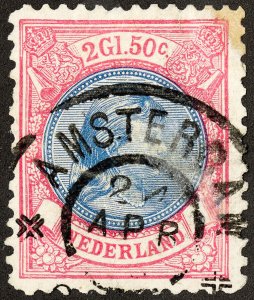 Netherlands Stamps # 53 Used VF Scott Value $130.00
