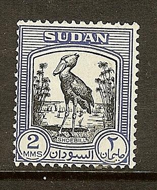 Sudan, Scott #99, 2m Shoebill, MLH