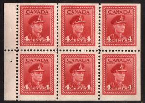 Booklet pane - #254a - MNH - KGVI