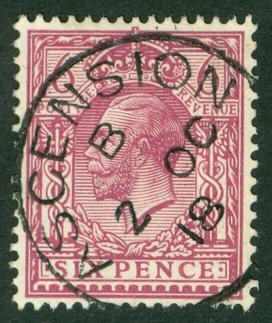 SG Z47 Ascension 1912-22. 6d purple. Superb used with a crisply struck...