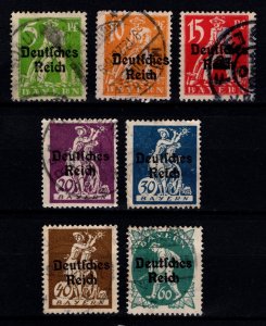 Germany 1920 Stamps of Bavaria Optd. Deutsches Reich Part Set [Used]