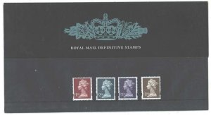 GB 2002 Machin De La Rue high values £1.50-£5 pres pack #43a