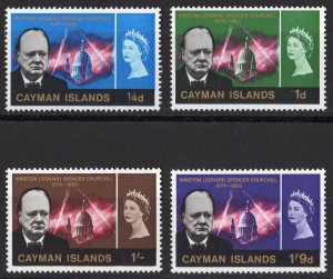 Cayman Islands 1966 Sc#176/179 SIR WINSTON CHURCHILL Set (4) MNH