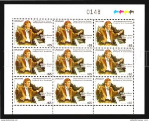 Tango music pianist Argentina Mariano Mores 2018 new issue Uruguay MNH full s...