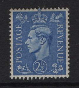 Great Britain   #239   MH  1937    George VI    2 1/2p