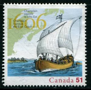 2155 Canada 51c Champlain Surveys East Coast, used