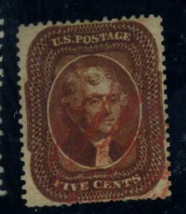 30 Used F-VF Red cancel few sht perfs Cat$1475