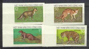 Vietnam 687-90 MNH imperf Animals SCV17